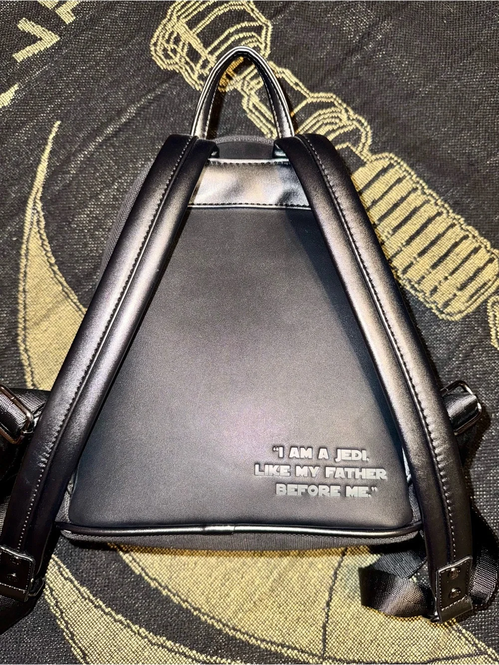 Loungefly Star Wars Luke Skywalker Black Canvas Mini Backpack for Men